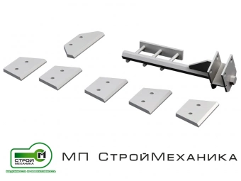 Комплект лопастей для бетоносмесителя СКАУТ 750 (сталь)
