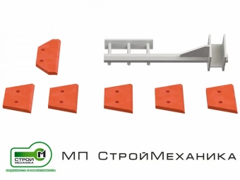Комплект лопастей для бетоносмесителя СКАУТ 750 (полиуретан)