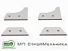 Комплект лопаток для бетоносмесителя СКАУТ 200/300