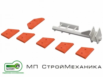 Комплект лопастей для бетоносмесителя СКАУТ 750 (полиуретан)